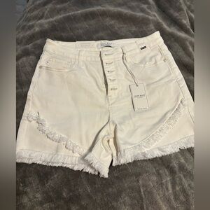 NWT Judy Blue white tulip hem shorts